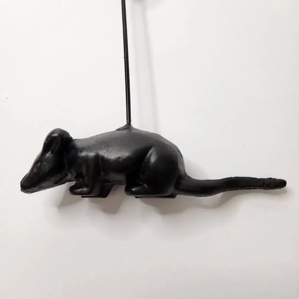 Cast Iron Rat/ Mouse Clip Photo Holder New Without Tags